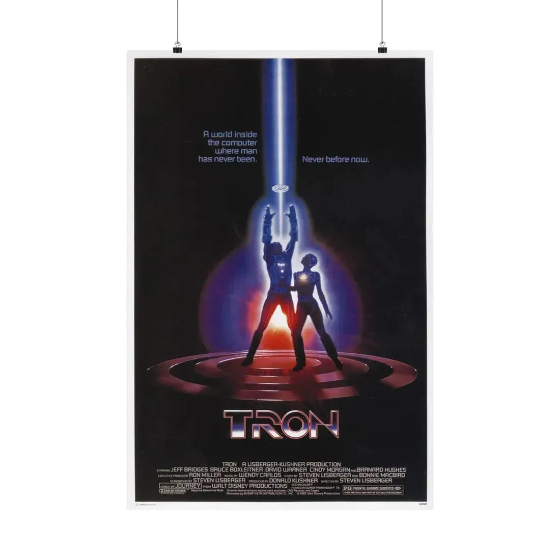 TRON 1982 - Paper Movie Poster 24″ x 36″ Matte - The Sticker Space