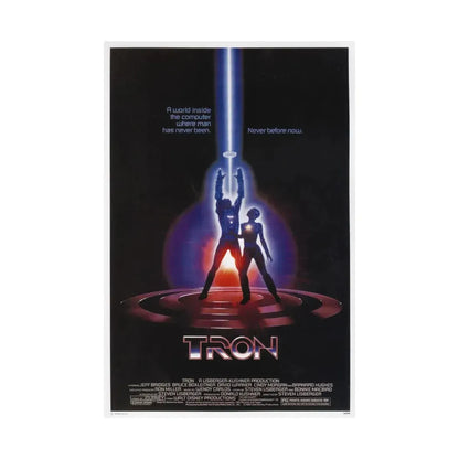TRON 1982 - Paper Movie Poster - The Sticker Space