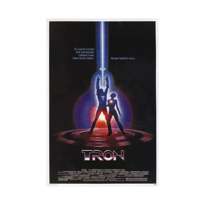 TRON 1982 - Paper Movie Poster - The Sticker Space