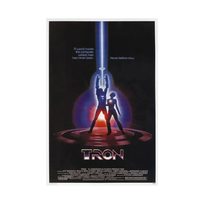 TRON 1982 - Paper Movie Poster - The Sticker Space
