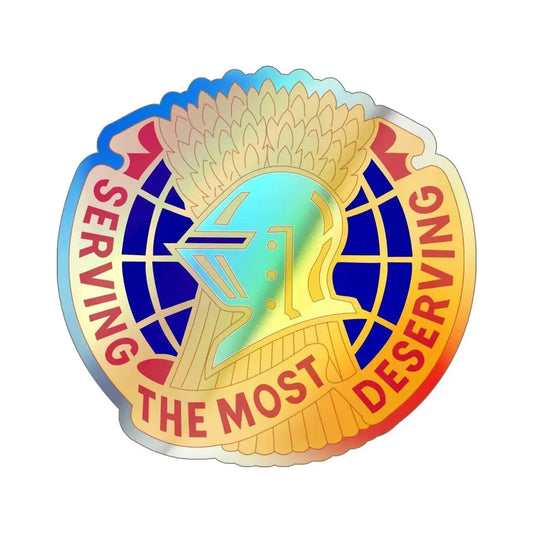 Troop Support Agency (U.S. Army) Holographic STICKER Die-Cut Vinyl Decal 6 Inch Holographic - The Sticker Space