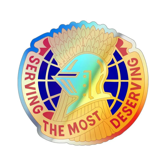 Troop Support Agency (U.S. Army) Holographic STICKER Die-Cut Vinyl Decal 6 Inch Holographic - The Sticker Space