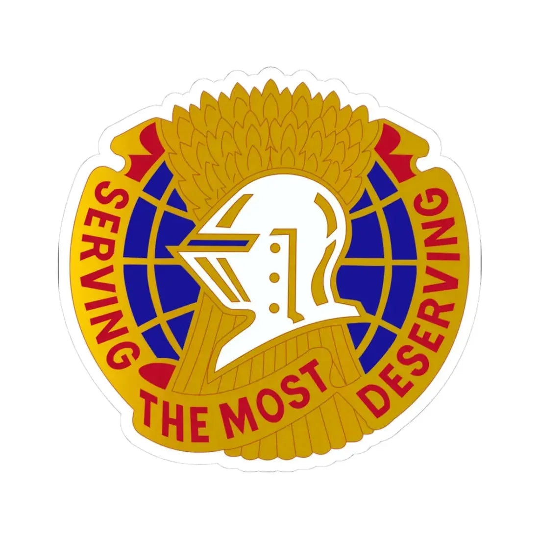 Troop Support Agency (U.S. Army) STICKER Vinyl Kiss-Cut Decal 3 Inch White - The Sticker Space