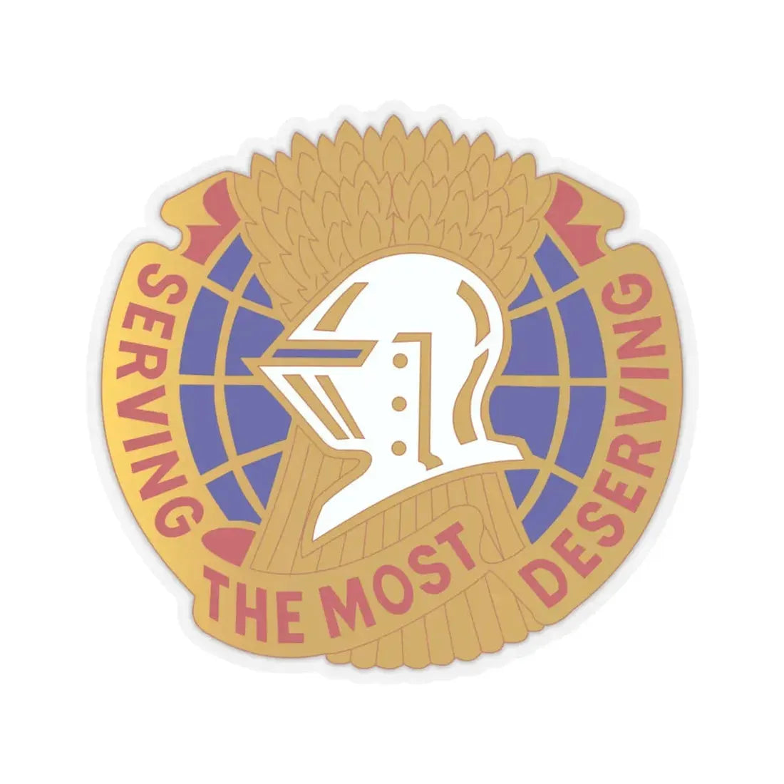 Troop Support Agency (U.S. Army) STICKER Vinyl Kiss-Cut Decal 6 Inch Transparent - The Sticker Space