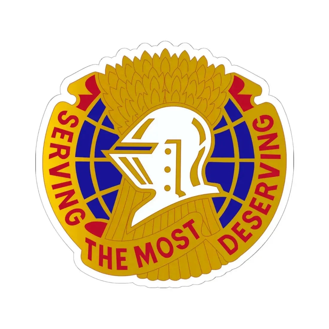 Troop Support Agency (U.S. Army) STICKER Vinyl Kiss-Cut Decal 6 Inch White - The Sticker Space