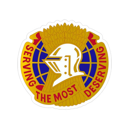 Troop Support Agency (U.S. Army) Transparent STICKER Die-Cut Vinyl Decal 2 Inch - The Sticker Space