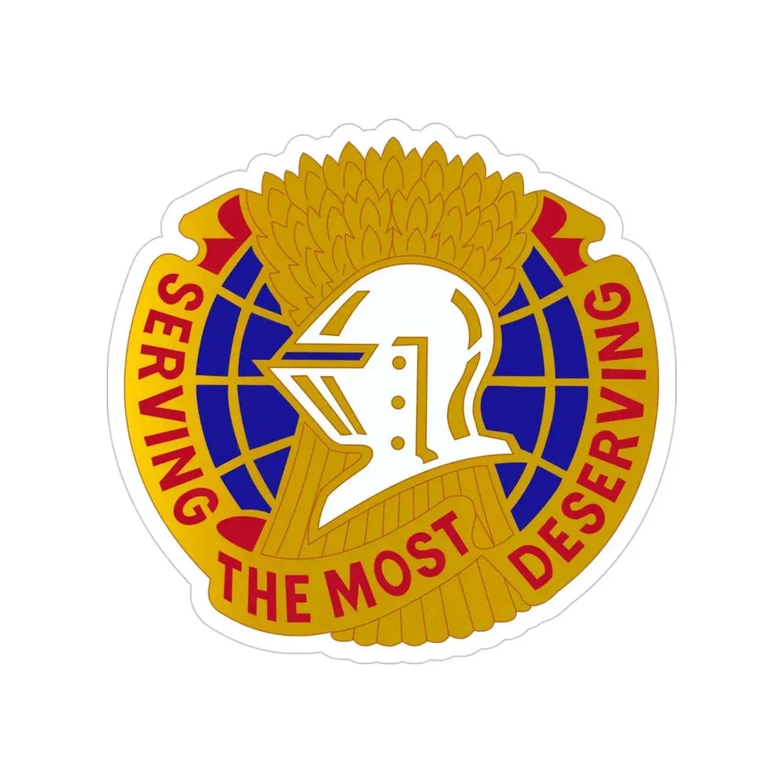 Troop Support Agency (U.S. Army) Transparent STICKER Die-Cut Vinyl Decal 4 Inch - The Sticker Space