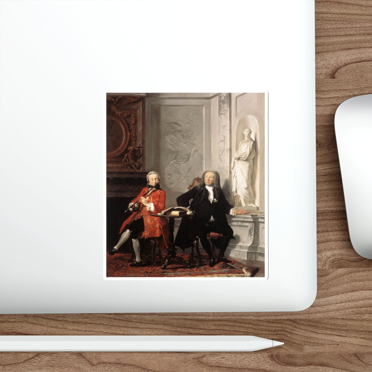 TROOST, Cornelis - Jeronimus Tonneman and his Son (Artwork) STICKER Vinyl Die-Cut Decal-The Sticker Space