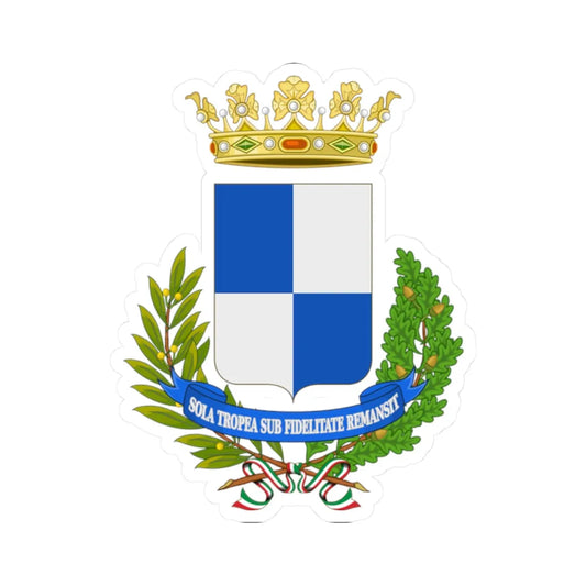 Tropea-Stemma (Italy) (Coat of Arms) STICKER Vinyl Kiss-Cut Decal 2 Inch White - The Sticker Space