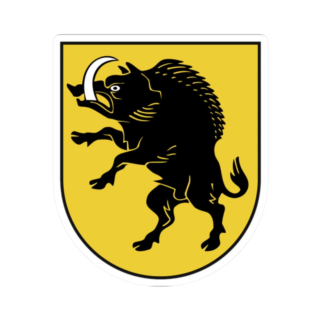 TroskunaiCOA (Lithuania) (Coat of Arms) STICKER Vinyl Kiss-Cut Decal 2 Inch White - The Sticker Space