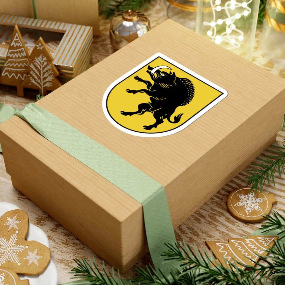 TroskunaiCOA (Lithuania) (Coat of Arms) STICKER Vinyl Kiss-Cut Decal - The Sticker Space