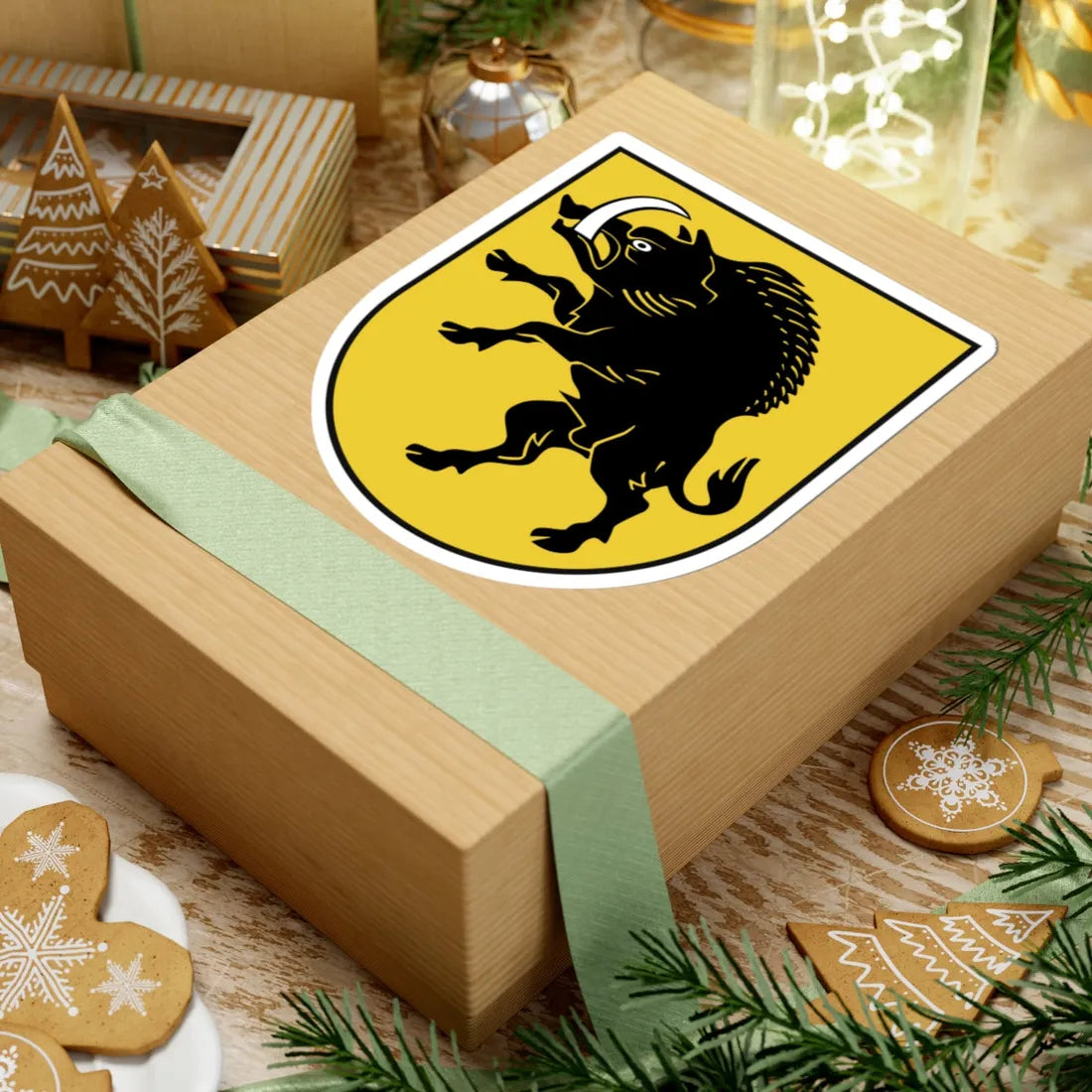 TroskunaiCOA (Lithuania) (Coat of Arms) STICKER Vinyl Kiss-Cut Decal - The Sticker Space