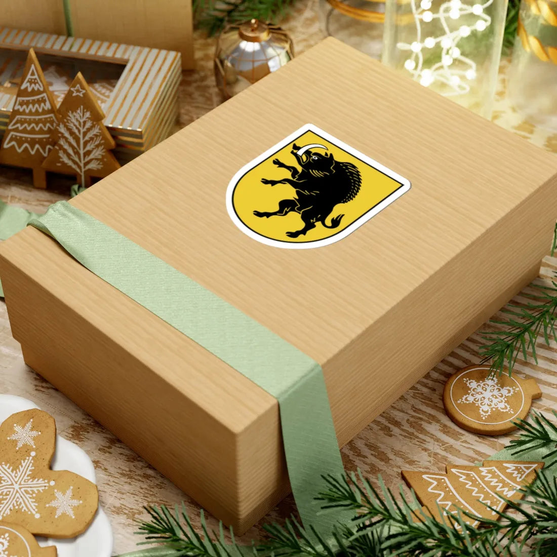 TroskunaiCOA (Lithuania) (Coat of Arms) STICKER Vinyl Kiss-Cut Decal - The Sticker Space