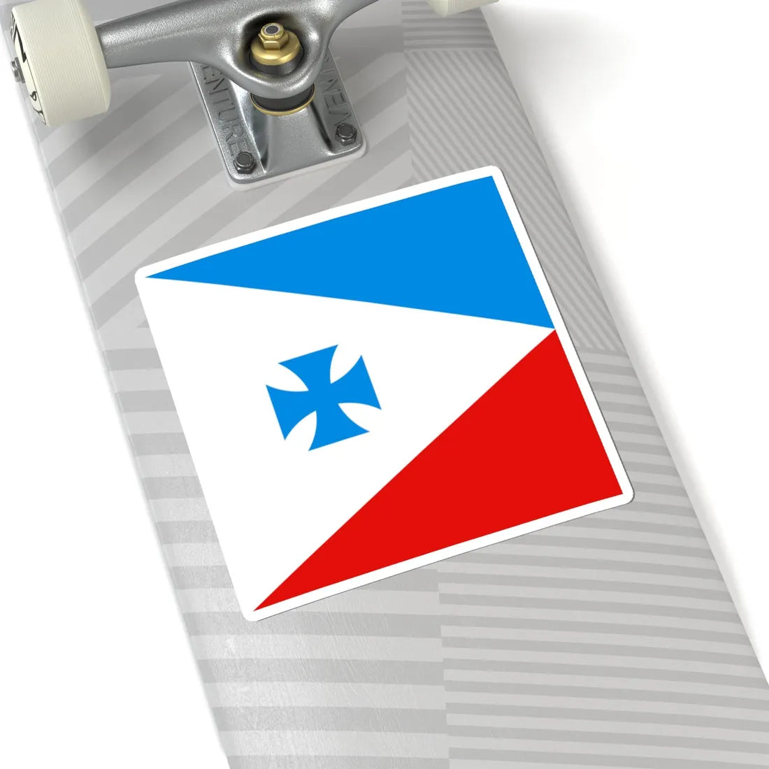 Trostinka vas prapor (Ukraine) STICKER Vinyl Kiss-Cut Decal - The Sticker Space