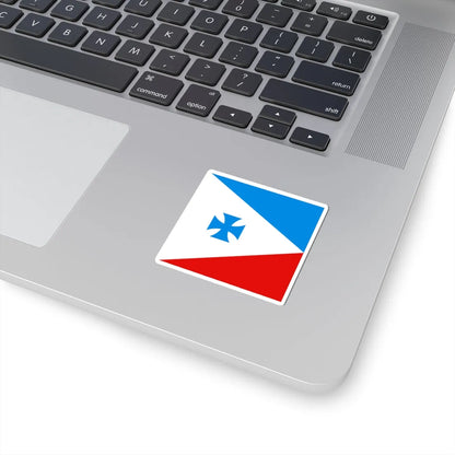 Trostinka vas prapor (Ukraine) STICKER Vinyl Kiss-Cut Decal - The Sticker Space