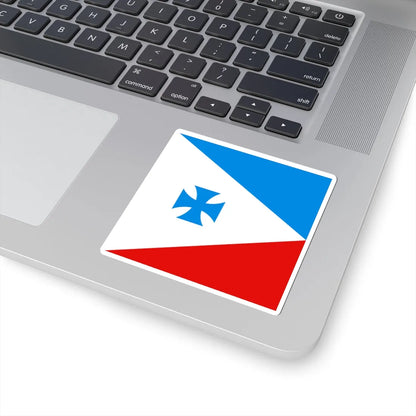 Trostinka vas prapor (Ukraine) STICKER Vinyl Kiss-Cut Decal - The Sticker Space