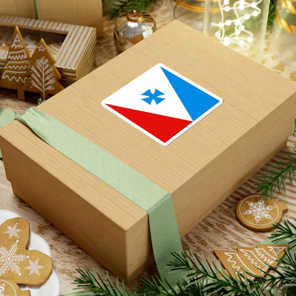 Trostinka vas prapor (Ukraine) STICKER Vinyl Kiss-Cut Decal - The Sticker Space