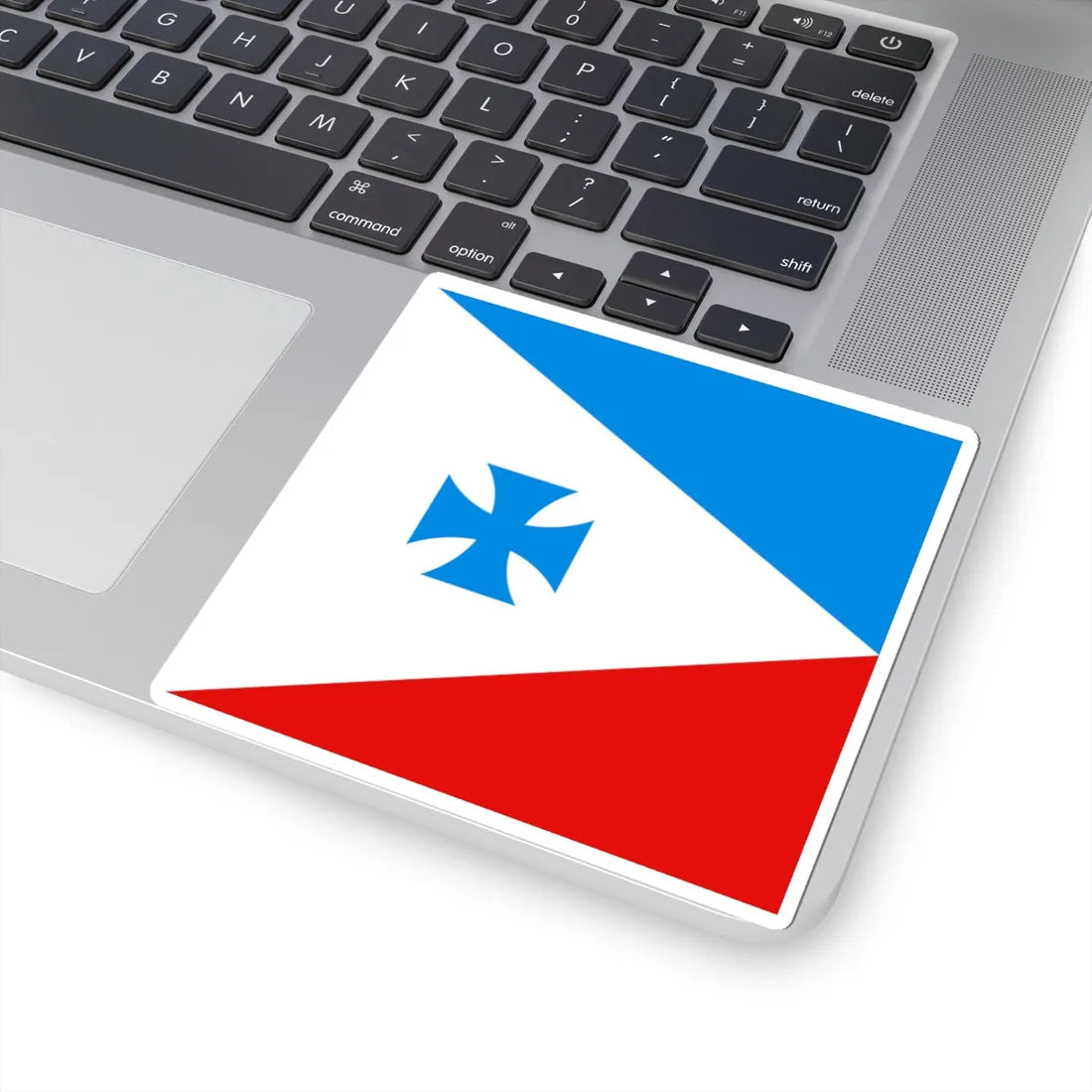 Trostinka vas prapor (Ukraine) STICKER Vinyl Kiss-Cut Decal - The Sticker Space