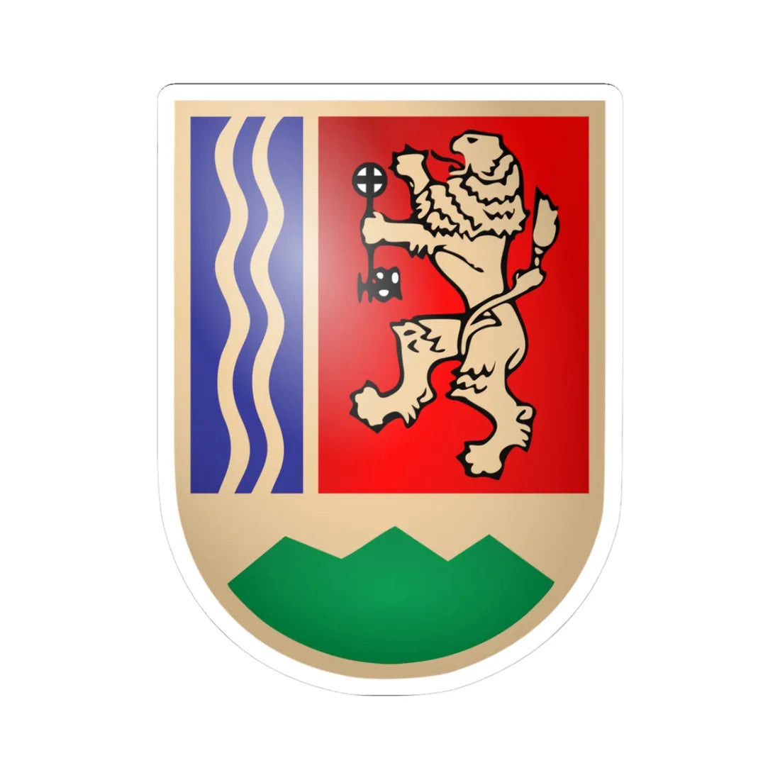 Troyan-coat-of-arms (Bulgaria) (Coat of Arms) STICKER Vinyl Kiss-Cut Decal 3 Inch White - The Sticker Space