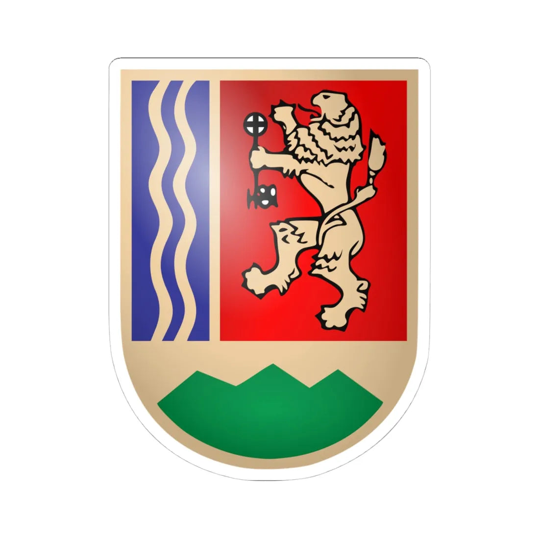 Troyan-coat-of-arms (Bulgaria) (Coat of Arms) STICKER Vinyl Kiss-Cut Decal 4 Inch White - The Sticker Space