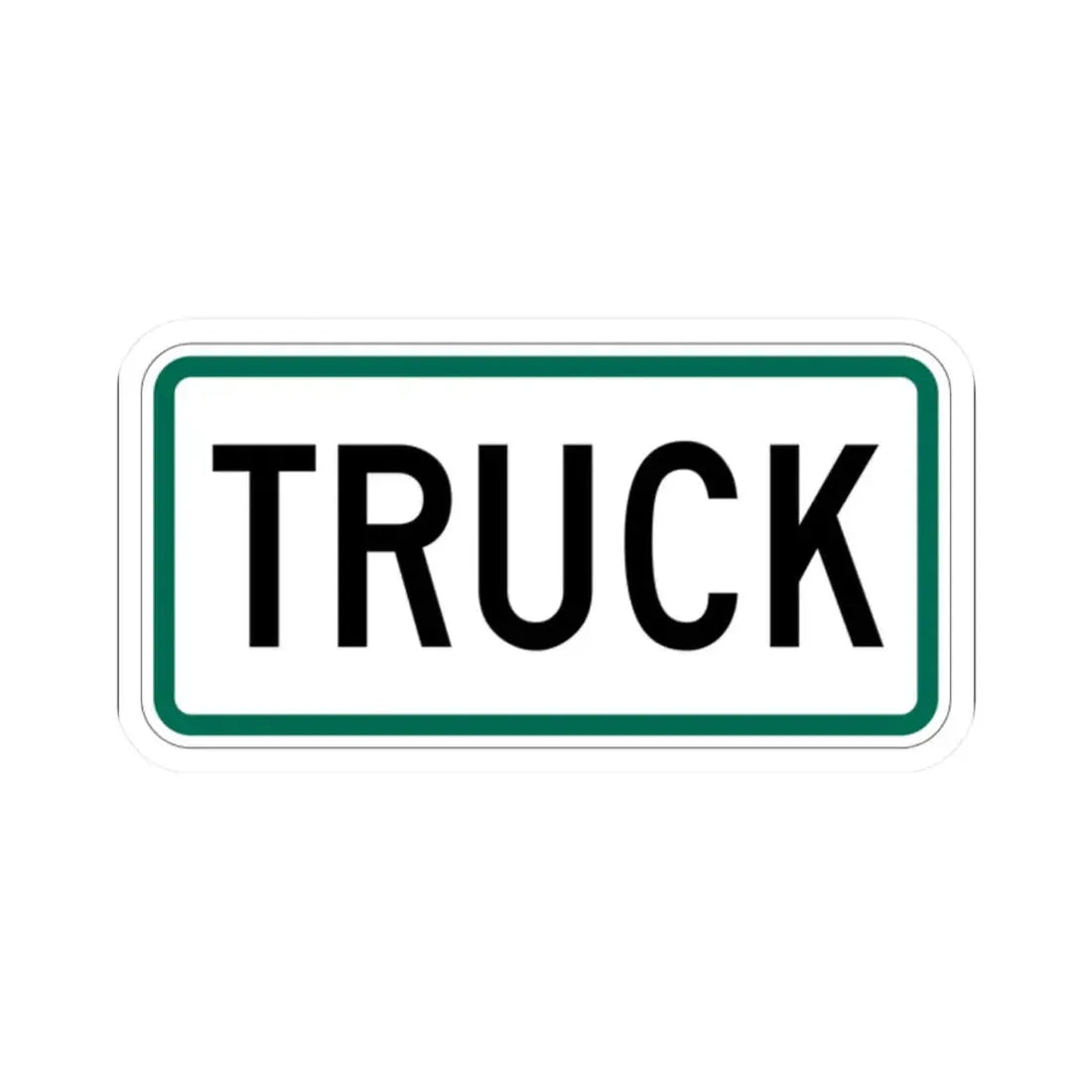 Truck plate South Dakota (South Dakota) (Road Sign) STICKER Vinyl Kiss-Cut Decal 2 Inch White - The Sticker Space