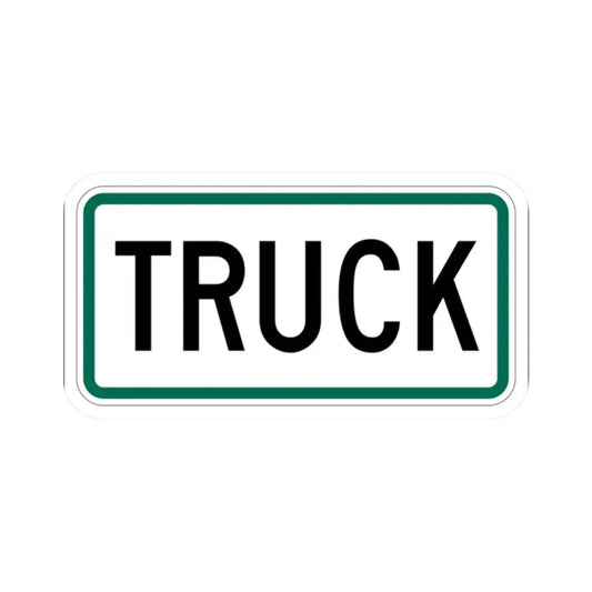 Truck plate South Dakota (South Dakota) (Road Sign) STICKER Vinyl Kiss-Cut Decal 2 Inch White - The Sticker Space