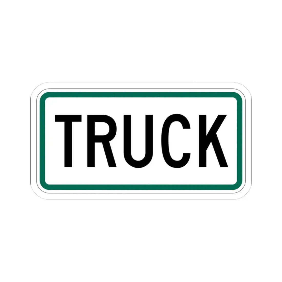Truck plate South Dakota (South Dakota) (Road Sign) STICKER Vinyl Kiss-Cut Decal 3 Inch White - The Sticker Space