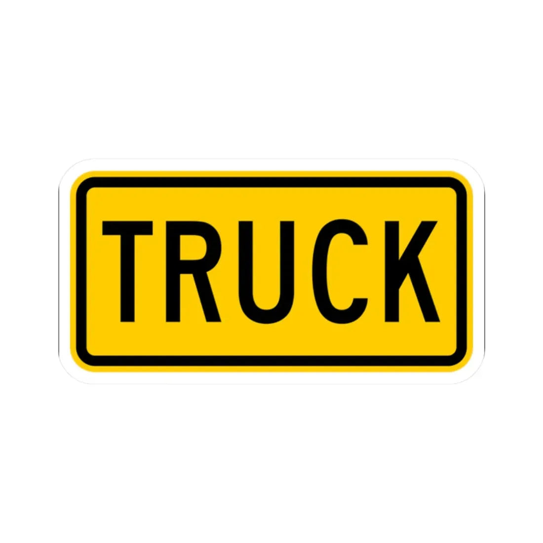 Truck plate Wyoming (Wyoming) (Road Sign) STICKER Vinyl Kiss-Cut Decal 2 Inch White - The Sticker Space