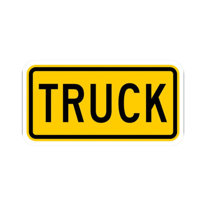 Truck plate Wyoming (Wyoming) (Road Sign) STICKER Vinyl Kiss-Cut Decal 2 Inch White - The Sticker Space