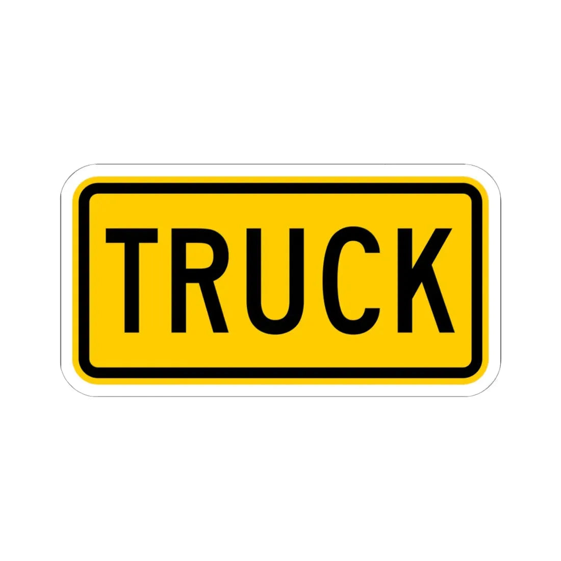 Truck plate Wyoming (Wyoming) (Road Sign) STICKER Vinyl Kiss-Cut Decal 6 Inch White - The Sticker Space
