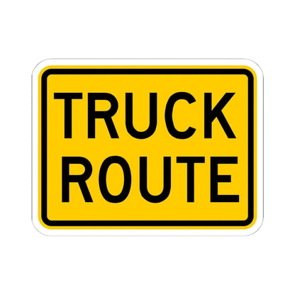 Truck Route plate Wyoming (Wyoming) (Road Sign) STICKER Vinyl Kiss-Cut Decal 6 Inch White - The Sticker Space