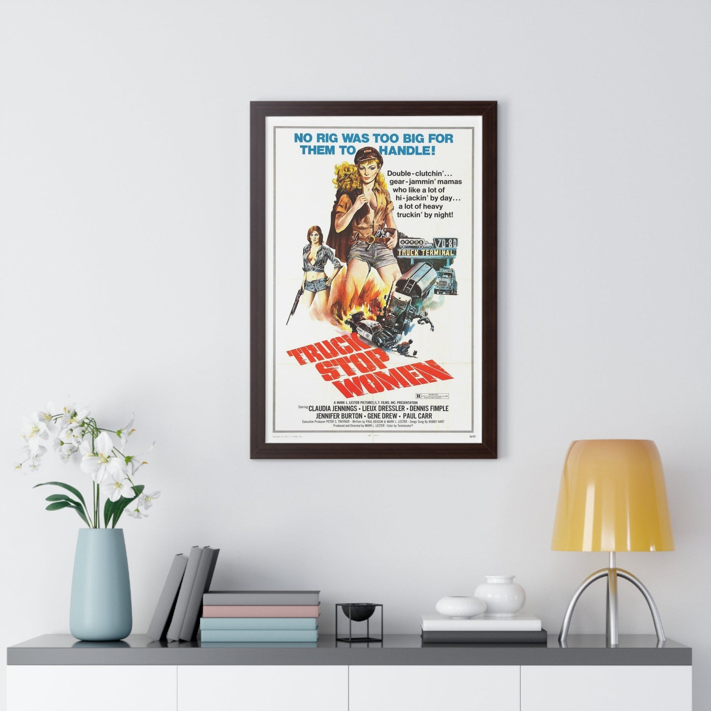 TRUCK STOP WOMEN 1974 - Framed Movie Poster-The Sticker Space