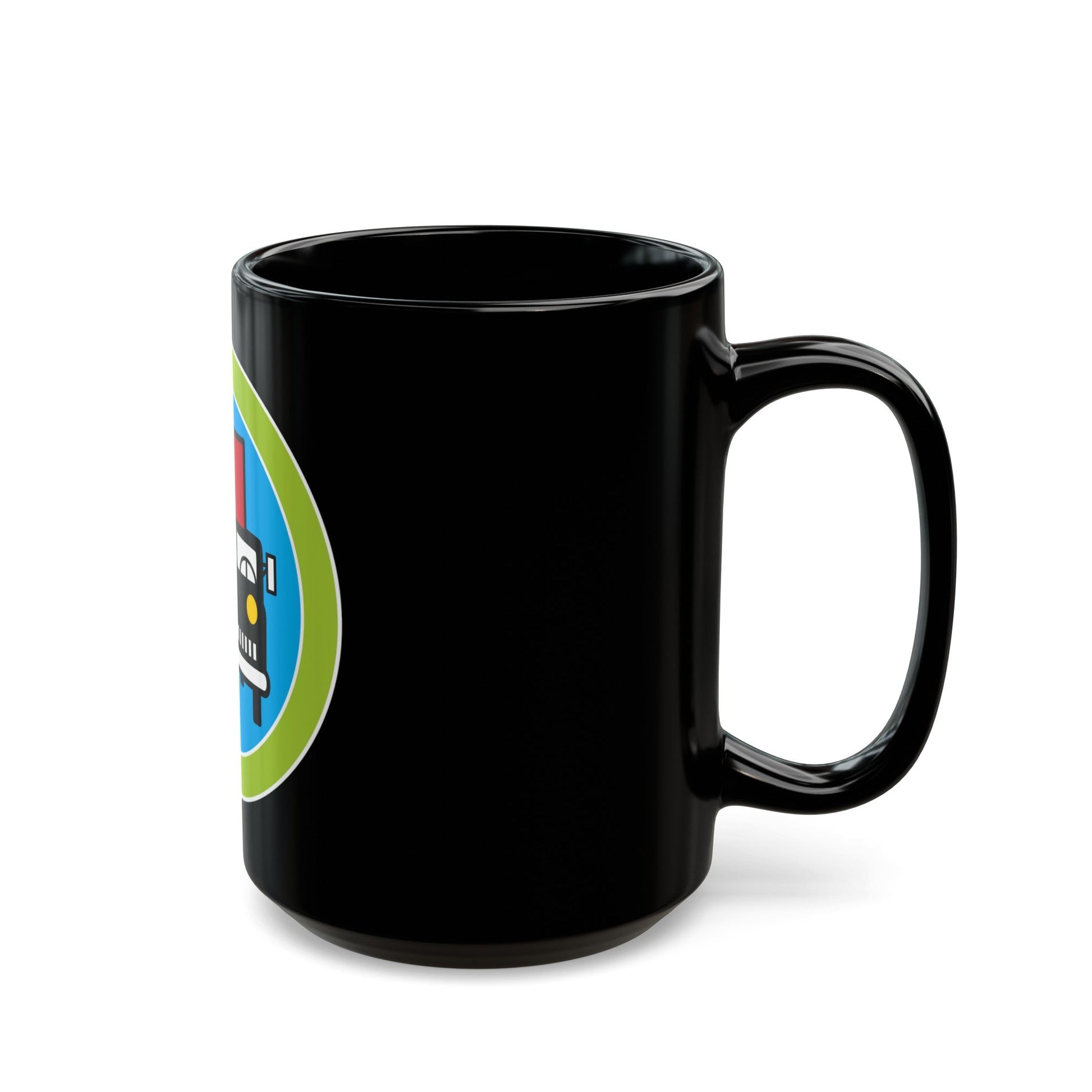 Truck Transportation (Boy Scout Merit Badge) Black Coffee Mug-The Sticker Space