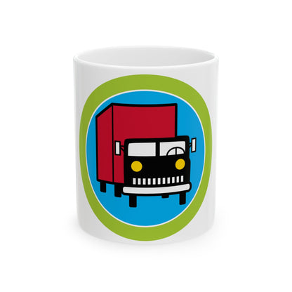 Truck Transportation (Boy Scout Merit Badge) White Coffee Mug-11oz-The Sticker Space