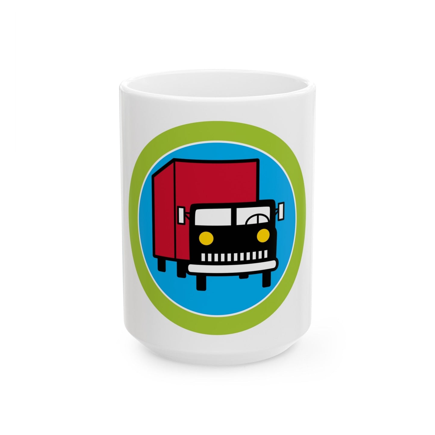 Truck Transportation (Boy Scout Merit Badge) White Coffee Mug-15oz-The Sticker Space