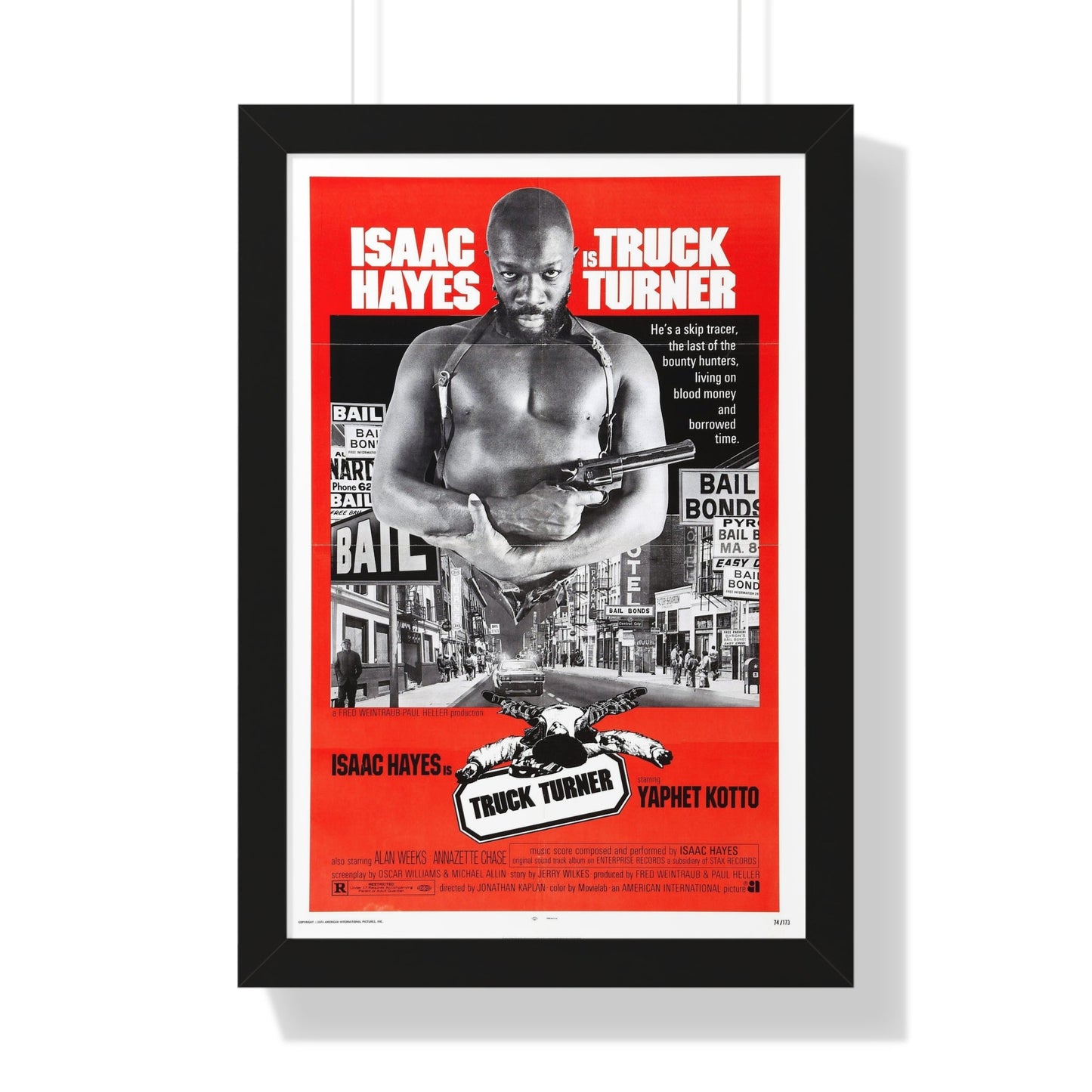 TRUCK TURNER 1974 - Framed Movie Poster-16″ x 24″-The Sticker Space