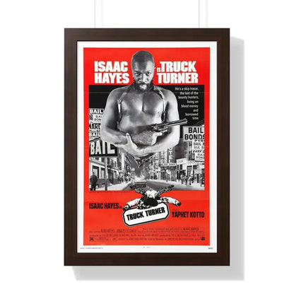 TRUCK TURNER 1974 - Framed Movie Poster 16″ x 24″ Walnut - The Sticker Space