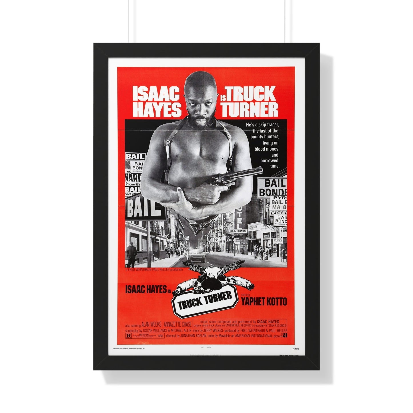 TRUCK TURNER 1974 - Framed Movie Poster-20" x 30"-The Sticker Space