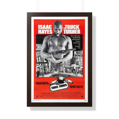 TRUCK TURNER 1974 - Framed Movie Poster 20" x 30" Walnut - The Sticker Space