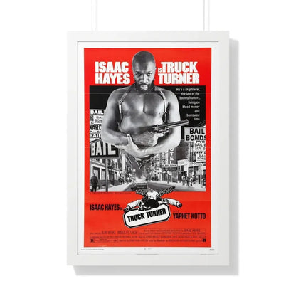 TRUCK TURNER 1974 - Framed Movie Poster 20" x 30" White - The Sticker Space