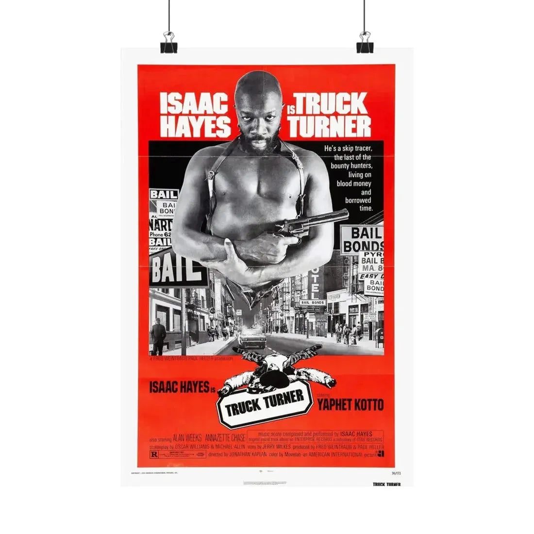 TRUCK TURNER 1974 - Paper Movie Poster 12″ x 18″ Matte - The Sticker Space