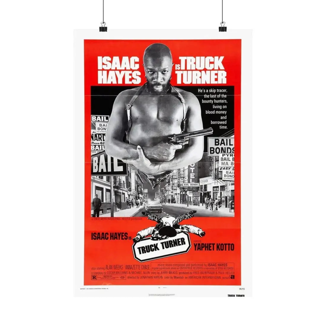 TRUCK TURNER 1974 - Paper Movie Poster 16″ x 24″ Matte - The Sticker Space