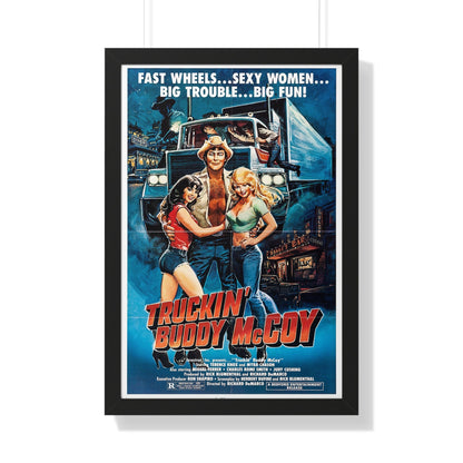 TRUCKIN' BUDDY MCCOY 1982 - Framed Movie Poster-20" x 30"-The Sticker Space