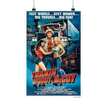 TRUCKIN' BUDDY MCCOY 1982 - Paper Movie Poster 12″ x 18″ Matte - The Sticker Space