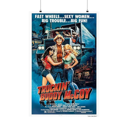 TRUCKIN' BUDDY MCCOY 1982 - Paper Movie Poster 24″ x 36″ Matte - The Sticker Space