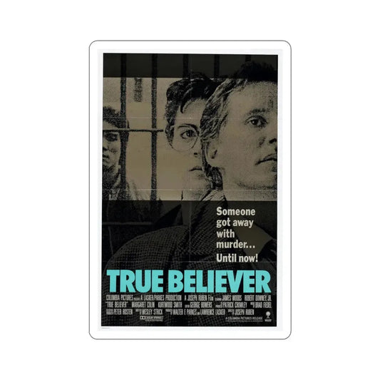True Believer 1989 Movie Poster STICKER Vinyl Die-Cut Decal 6 Inch - The Sticker Space