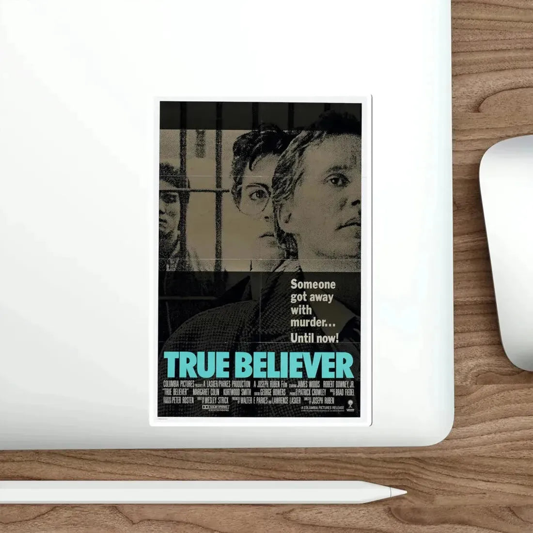 True Believer 1989 Movie Poster STICKER Vinyl Die-Cut Decal - The Sticker Space