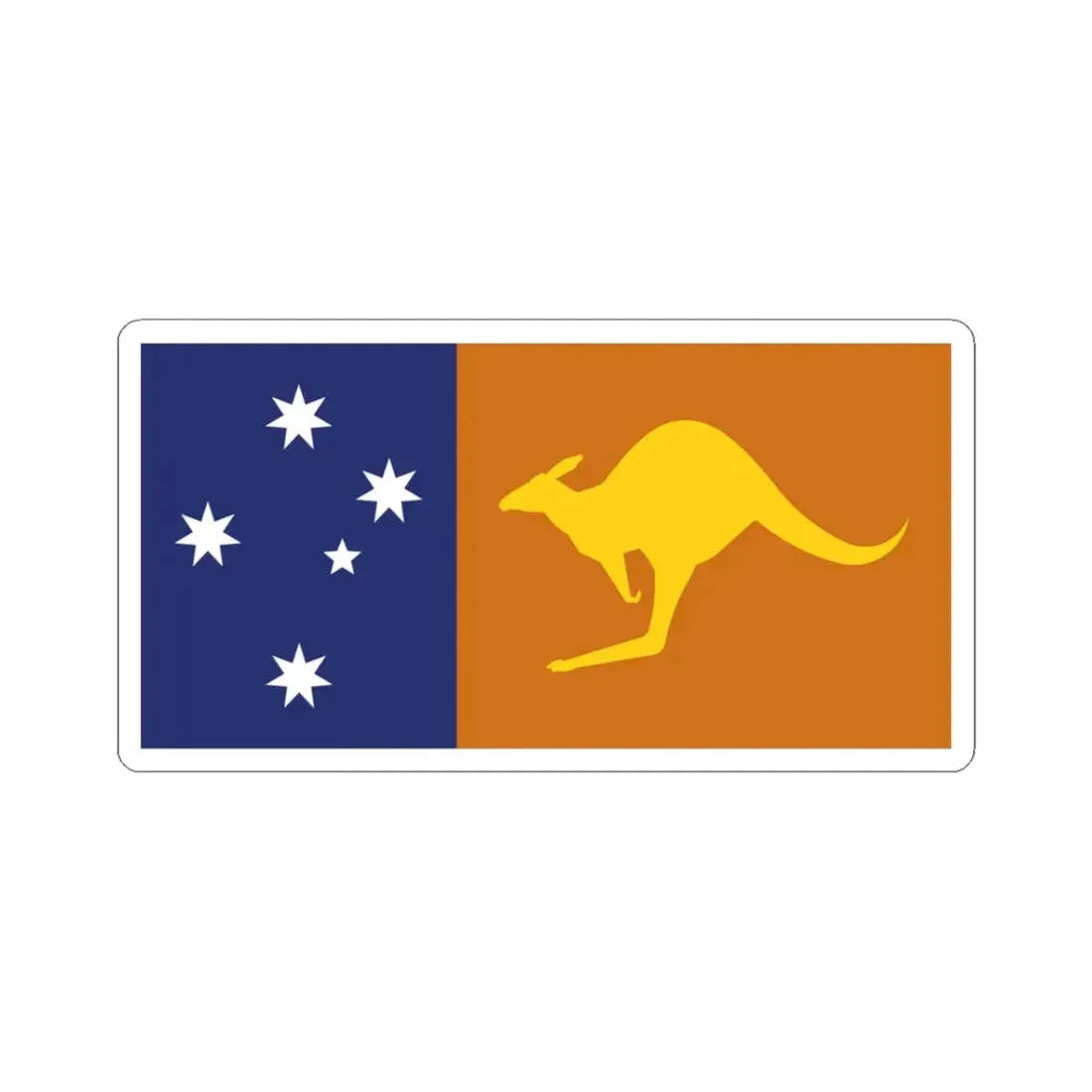 True Blue Flag 1995 Australian Flag Proposal (Australia) STICKER Vinyl Kiss-Cut Decal 3 Inch White - The Sticker Space