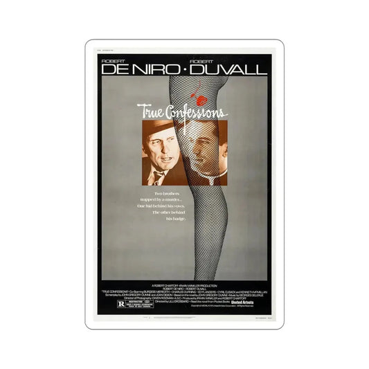 True Confessions 1981 Movie Poster STICKER Vinyl Die-Cut Decal 6 Inch - The Sticker Space