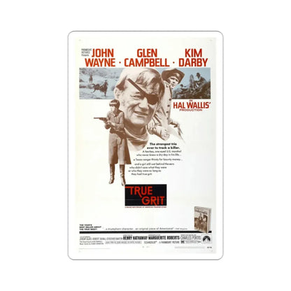 True Grit 1969 Movie Poster STICKER Vinyl Die-Cut Decal 2 Inch - The Sticker Space